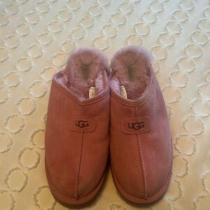 UGG Pink Shearling Slippers
